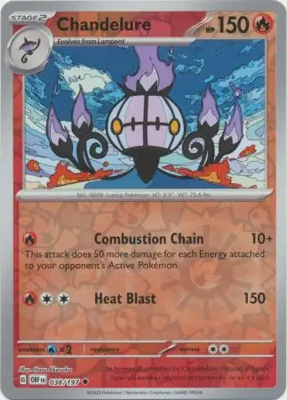 Chandelure, catalogue front