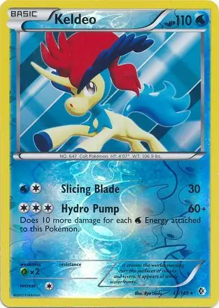 Keldeo, catalogue front