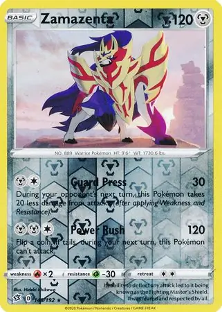 Zamazenta, catalogue front