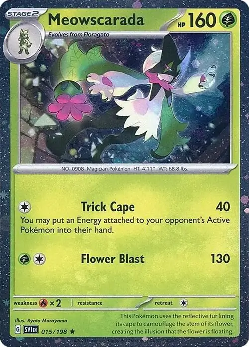 Meowscarada, catalogue front
