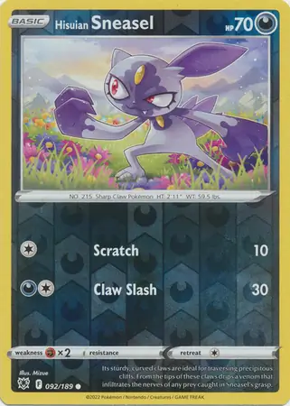 Hisuian Sneasel, catalogue front