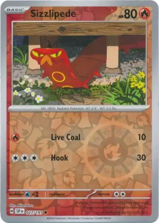 Sizzlipede, catalogue front