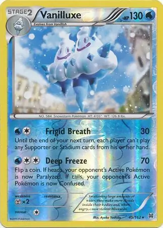 Vanilluxe, catalogue front