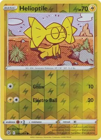 Helioptile, catalogue front