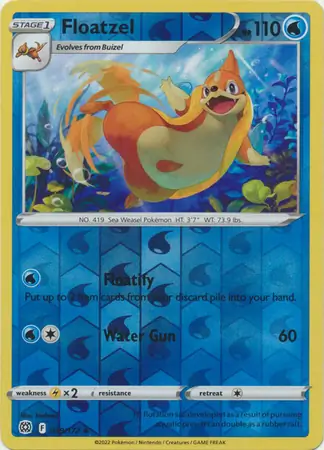 Floatzel, catalogue front