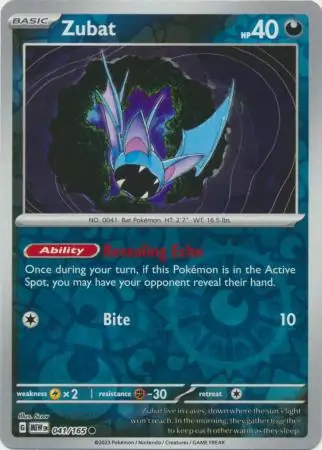Zubat, catalogue front