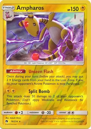 Ampharos, catalogue front