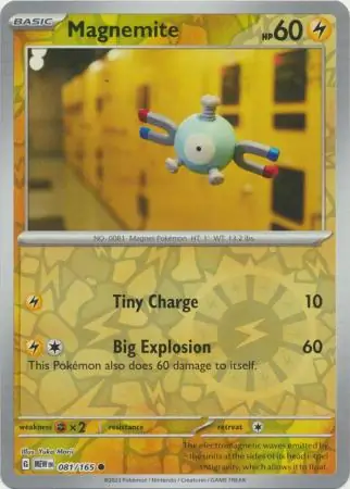 Magnemite, catalogue front