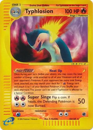 Typhlosion, catalogue front