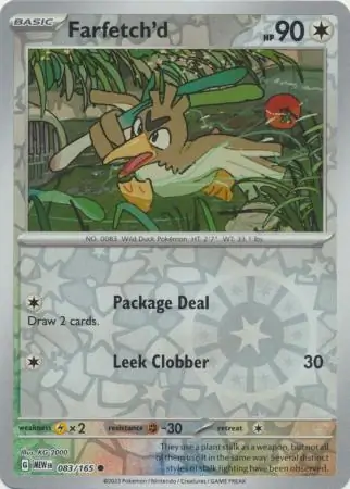 Farfetch'd, catalogue front
