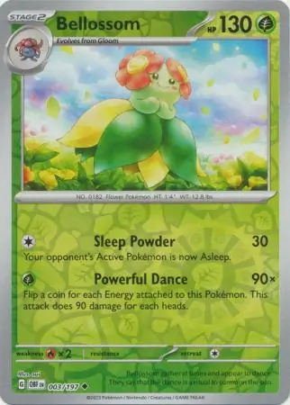 Bellossom, catalogue front