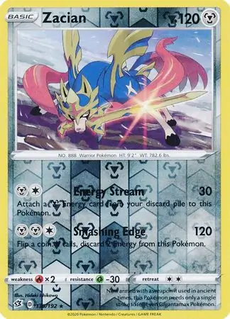 Zacian, catalogue front