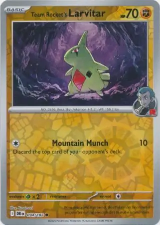 Team Rocket's Larvitar, catalogue front