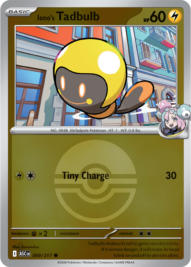 Iono's Tadbulb, catalogue front