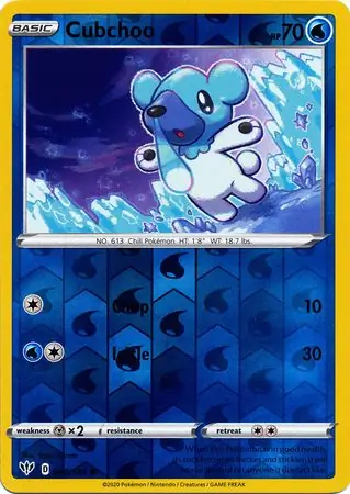 Cubchoo, catalogue front