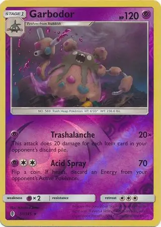 Garbodor, catalogue front