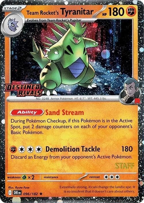 Team Rocket's Tyranitar, catalogue front