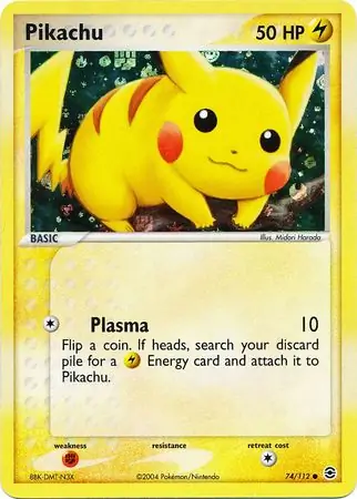 Pikachu, catalogue front