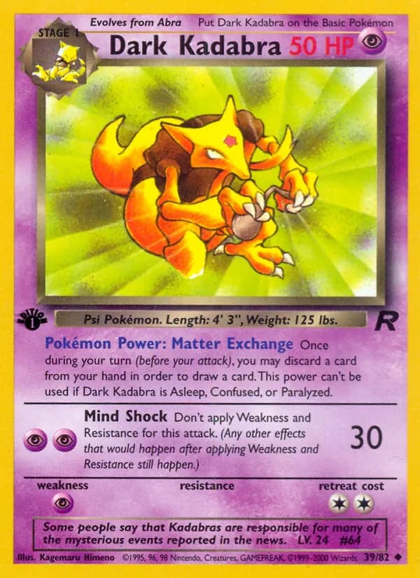 Dark Kadabra, catalogue front