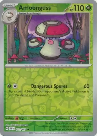 Amoonguss, catalogue front