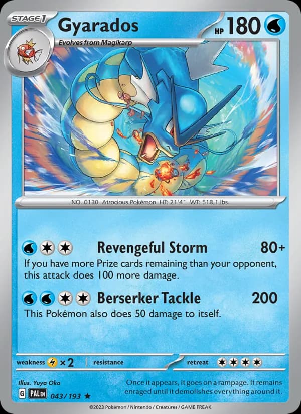 Gyarados, catalogue front