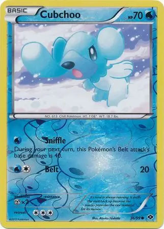 Cubchoo, catalogue front