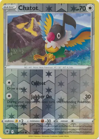 Chatot, catalogue front