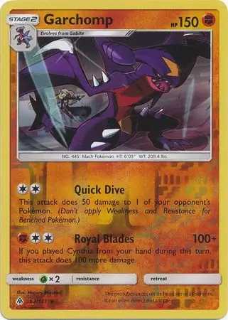 Garchomp, catalogue front