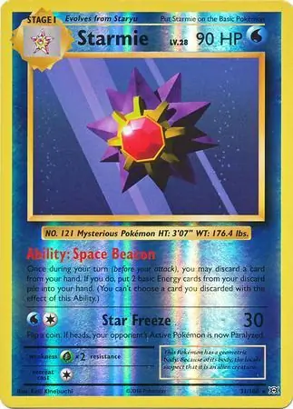 Starmie, catalogue front