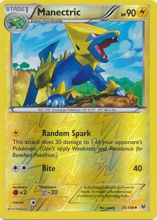 Manectric, catalogue front