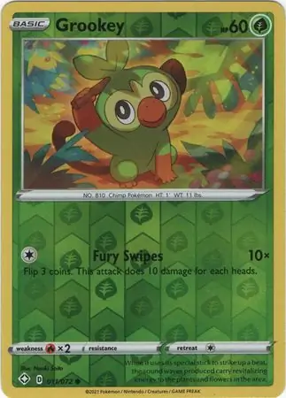 Grookey, catalogue front
