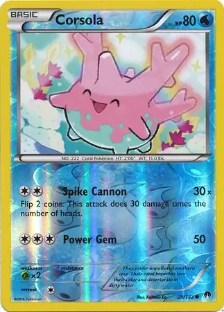 Corsola, catalogue front