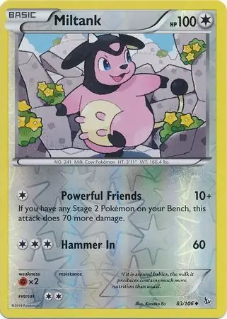 Miltank, catalogue front