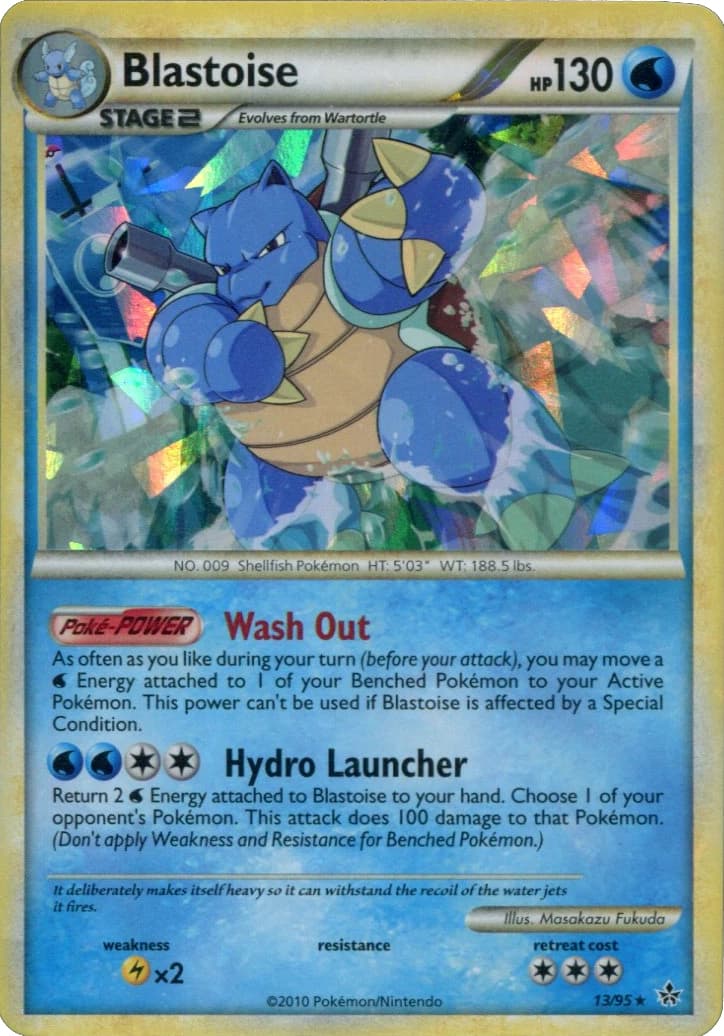 Blastoise, catalogue front