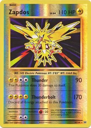 Zapdos, catalogue front