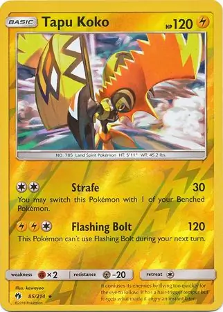 Tapu Koko, catalogue front