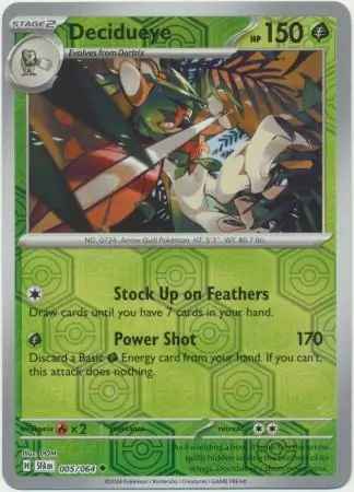 Decidueye, catalogue front