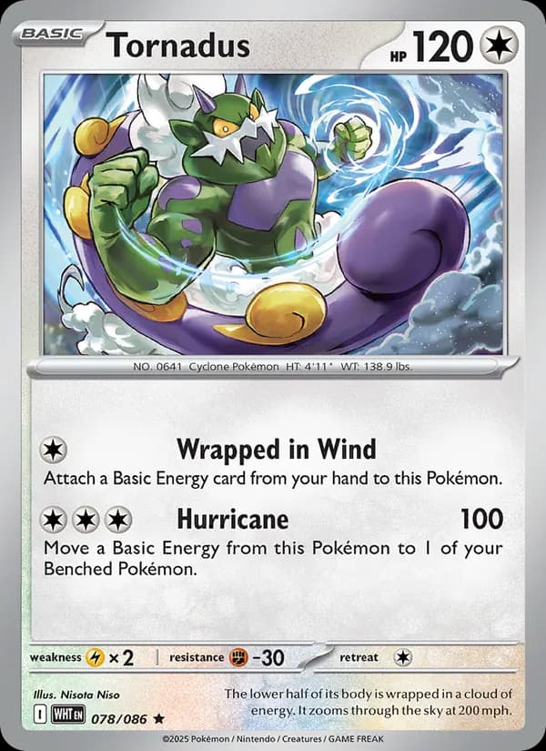 Tornadus, catalogue front