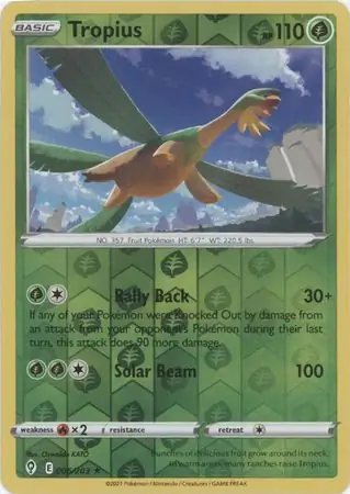 Tropius, catalogue front