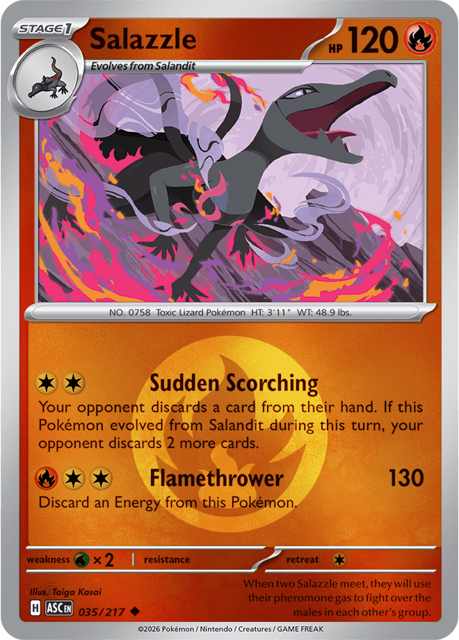 Salazzle, catalogue front
