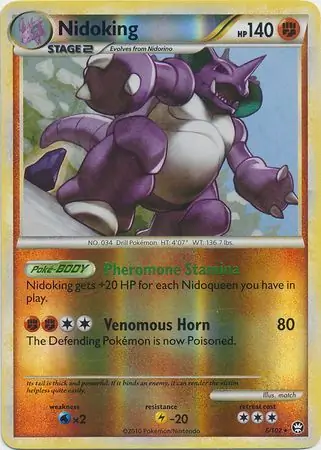 Nidoking, catalogue front