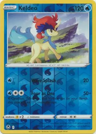 Keldeo, catalogue front