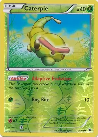 Caterpie, catalogue front
