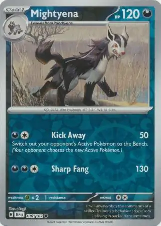 Mightyena, catalogue front