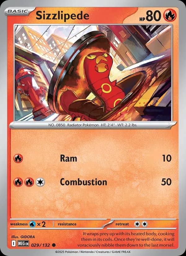 Sizzlipede, catalogue front
