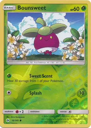 Bounsweet, catalogue front