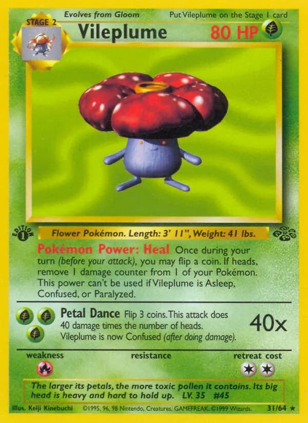 Vileplume, catalogue front