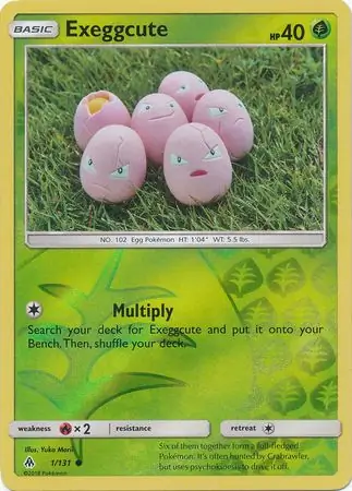 Exeggcute, catalogue front