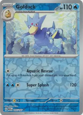 Golduck, catalogue front