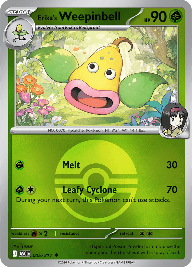 Erika's Weepinbell, catalogue front